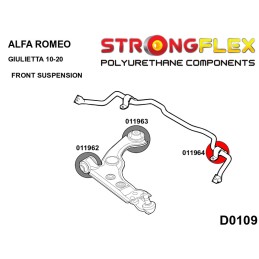 P011964A : Bagues de la barre antiroulis avant SPORT pour Alfa Romeo Giulietta GIULIETTA (10-20)