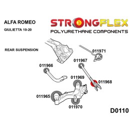 P011968A : Douilles de bras supérieur arrière et de support d'amortisseur SPORT pour Alfa Romeo Giulietta GIULIETTA (10-20)
