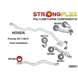 P081644B : Bagues de barre de rayon avant (modèles SH) pour Honda Prelude SH V V (96-01) SH