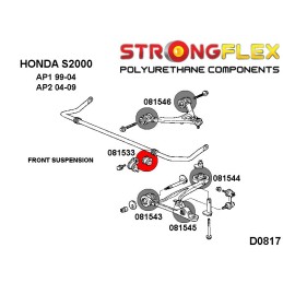 P081533A : Bagues de barre anti-roulis avant SPORT pour Honda S2000 AP1 (99-04)