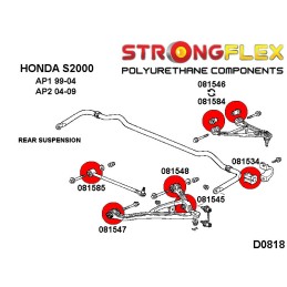 P086151B : Silentblocs de suspension arrière KIT SPORT AP1 pour Honda S2000 AP1 (99-04)