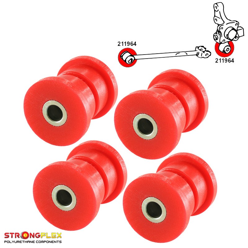 Rear trailing arms polyurethane bushes