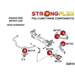 P286199B : KIT de bagues de suspension pour Nissan 350Z, Infiniti G35 III G35 (02-07) V35