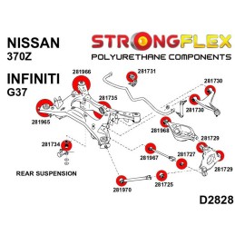 P286200A : KIT SPORT pour Nissan 370Z, Infiniti G37,G37S G25 / G35 / G37 / Q40 / Q60 (07-13) RWD