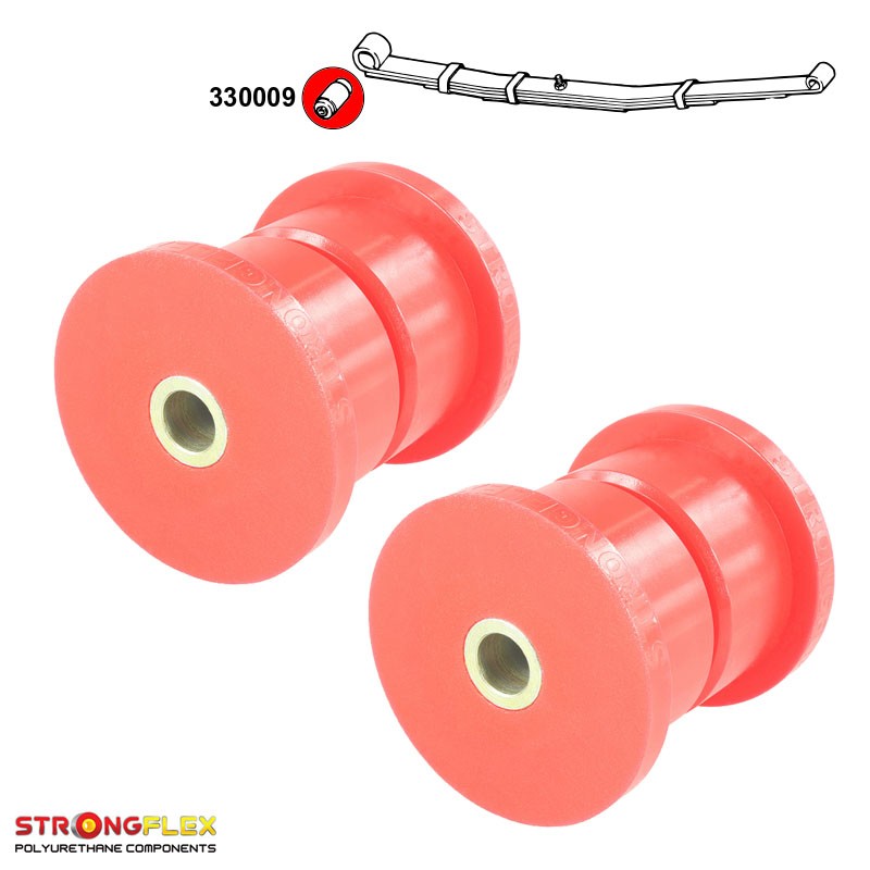Rear leaf spring front polyurethane bushes