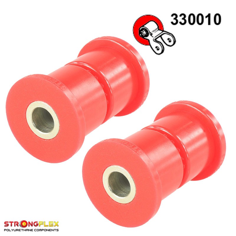 Rear leaf spring shackle polyurethane bushes