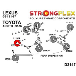 P211924A : Douilles de réglage du pincement arrière SPORT pour Lexus GS I, Aristo I I (91-97) S140