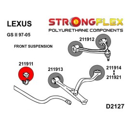 P211911A : Douilles de barre anti-roulis avant SPORT pour LExus GS II II (97-05) S160