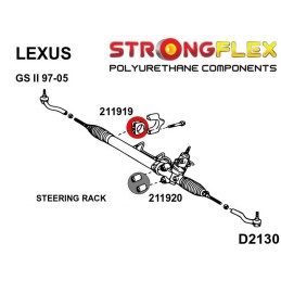 P211919A : Bagues de direction SPORT pour Lexus GS II II (97-05) S160