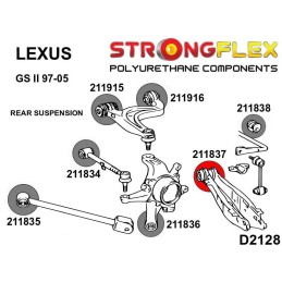 P211837B : Douilles intérieures de bras de contrôle de la voie arrière pour Lexus IS I, IS II, GS II, GS III II (97-05) S160
