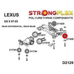 P211840A : Essieu arrière - bagues arrière SPORT pour Lexus IS I200, IS I 300, GS II II (97-05) S160