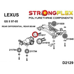 P211917B : Différentiel arrière - bagues arrière pour Lexus GS II II (97-05) S160