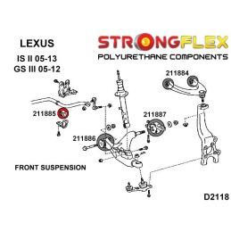 P211885A : Douilles de barre anti-roulis avant SPORT pour Lexus IS II, GS III III (05-11) S190