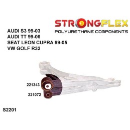 P221343A : Douilles avant de triangle 45mm SPORT pour Audi, Seat, VW 8L (99-03) S3