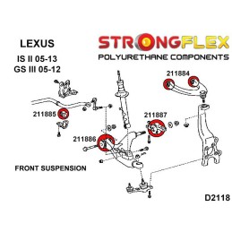 P216235A : Silentblocs de suspension complète KIT SPORT pour Lexus GS III, Lexus IS II III (05-11) S190