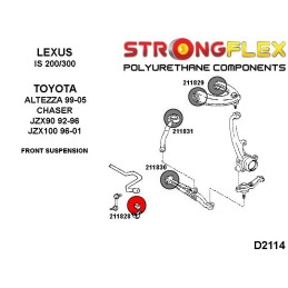 P211828A : Douilles de barre anti-roulis avant SPORT pour Lexus IS I 200, Lexus IS I300, Toyota Altezza, Chaser I (98-05) XE10