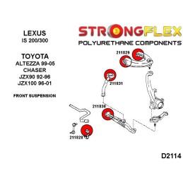 P216231A: Silentblocs en pour la suspension complète KIT SPORT for Lexus IS I 200,Lexus I 300, Toyota Altezza I (98-05) XE10