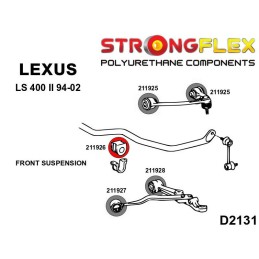 P211926B : Douilles de barre anti-roulis avant pour Lexus LS LS400 I UCF10, Lexus LS400 II UCF20 I (89-94) XF10