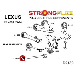 P211956A : Bras arrière - silentblocs avant SPORT pour Lexus LS400 I UCF10 I (89-94) XF10