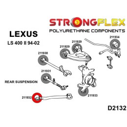 P211932A : Bras arrière - silentblocs avant SPORT pour Lexus LS LS400 II UCF20 II (94-00) XF20