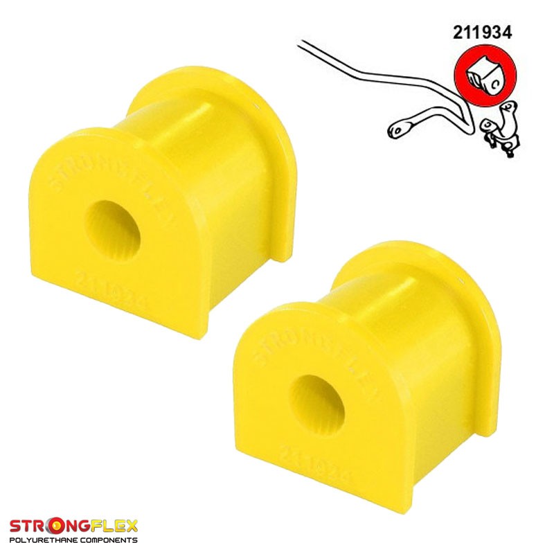 Rear anti roll bar polyurethane bushes SPORT