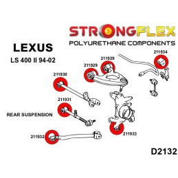 P216252A : Silentblocs de suspension arrière KIT SPORT pour Lexus LS LS400 II UCF20 II (94-00) XF20
