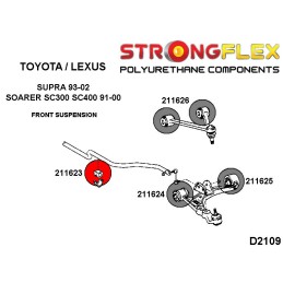 P211623B : Douilles de barre anti-roulis avant pour Toyota Supra, Lexus Soarer SC300 SC400 I (91-00) Z30