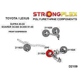 P211624A: Silentblocs en pour triangles inférieurs avant SPORT for Toyota Supra, Lexus Soarer SC300 SC400 I (91-00) Z30