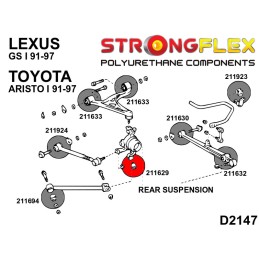 P211629A: Bras de liaison arrière bagues en SPORT for Toyota Soarer, Supra IV, Aristo I, Lexus SC I, GS I I (91-00) Z30