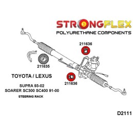 P211636B : Douilles de support de crémaillère de direction pour Toyota Supra, Lexus Soarer SC300 SC400 I (91-00) Z30