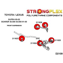 P216178A : Silentblocs de suspension avant KIT SPORT pour Soarer SC300, SC400, Supra I (91-00) Z30