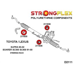 P216227A : Douilles de crémaillère de direction KIT SPORT pour Toyota Supra, Lexus Soarer SC300 SC400 I (91-00) Z30