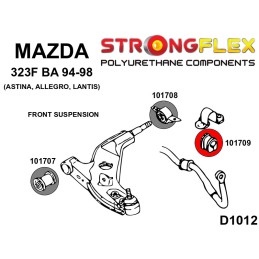 P101709B : Douilles de barre anti-roulis avant pour Mazda 323 F BA 323F / Lantis / Astina (94-98) BA