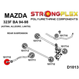 P101710A : Bras arrière - silentblocs avant SPORT pour Mazda 323 F BA 323F / Lantis / Astina (94-98) BA