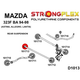P101713B : Triangle arrière - silentblocs avant intérieures pour Mazda 323 F BA 323F / Lantis / Astina (94-98) BA