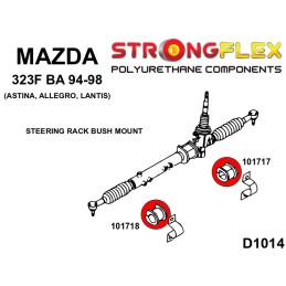 P106184B : KIT de bagues de suspension pour Mazda 323 F BA 323F / Lantis / Astina (94-98) BA