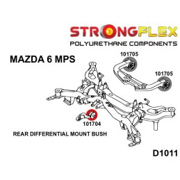 P101704A : Différentiel arrière - avant silentbloc SPORT pour Mazda 6 I GG1 (05-08) MPS / Mazdaspeed