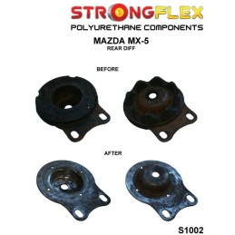 P101368A : Douilles de support de différentiel arrière SPORT pour Mazda MX-5, Mazda Na, Mazda NB I (89-98) NA
