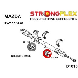 P101702A : Crémaillère de direction silentbloc SPORT pour Mazda RX-7 FD III (92-02) FD