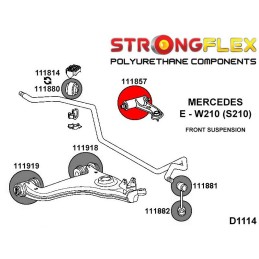 P111857A : Silentblocs des bras supérieurs avant SPORT pour Classe C W202, Classe E W210, SLK, CLK W202 (93-01)