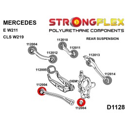 P112004A : Douilles de bras inférieurs arrière SPORT pour Mercedes W204 RWD