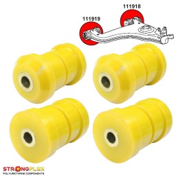 Front lower arms - front/rear polyurethane bushes W210 RWD