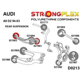 P021983A : Douilles de bras supérieur arrière SPORT pour Audi A8 D2, A8 D3, VW Phaeton D2 (94-03)