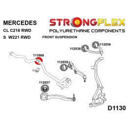 P111968A : Douilles de barre anti-roulis avant SPORT pour Mercedes W211 RWD