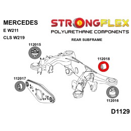P112018A : Différentiel arrière - bagues arrière SPORT pour Mercedes CLS C219, Classe E W211 W211 RWD