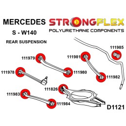 P116247B : Bagues de suspension KIT pour Classe S W140 W140 (91-98)