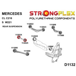 Bras inférieurs arrière - bagues intérieures/extérieures SPORT pour Mercedes CL C216, Classe S W221 RWD