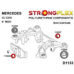 Différentiel arrière - bagues avant/arrière SPORT pour Classe S W221, Cl C216 W221 RWD