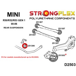 P251306B : Douilles de barre anti-roulis arrière pour Mini Mini R50/R52/R53 (00-06)