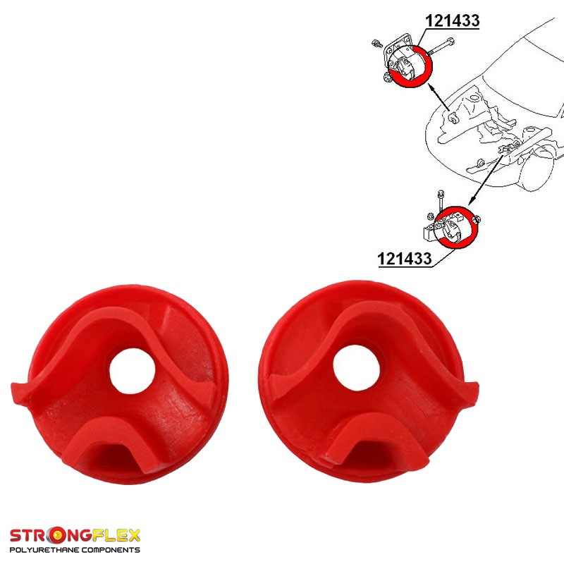 P121433B : Inserts de support de moteur pour Colt, Lancer IV (91-95) CA0